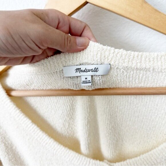 Madewell Henley Sweater Tee in Rainbow Stripe Size M - Picture 5 of 8